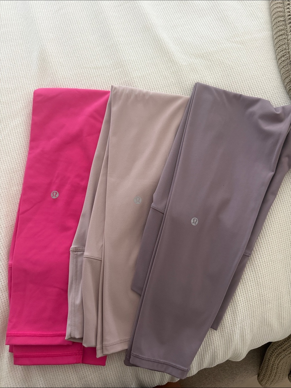 lululemon athletica Girls' Leggings - Bright Pink, Mauve, Dusty Purple